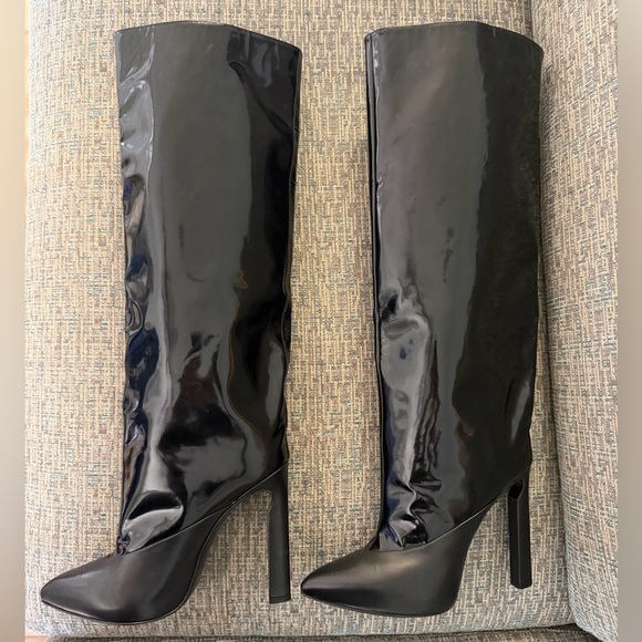 JIMMY CHOO pull up knee high boots - Picture 9 of 10